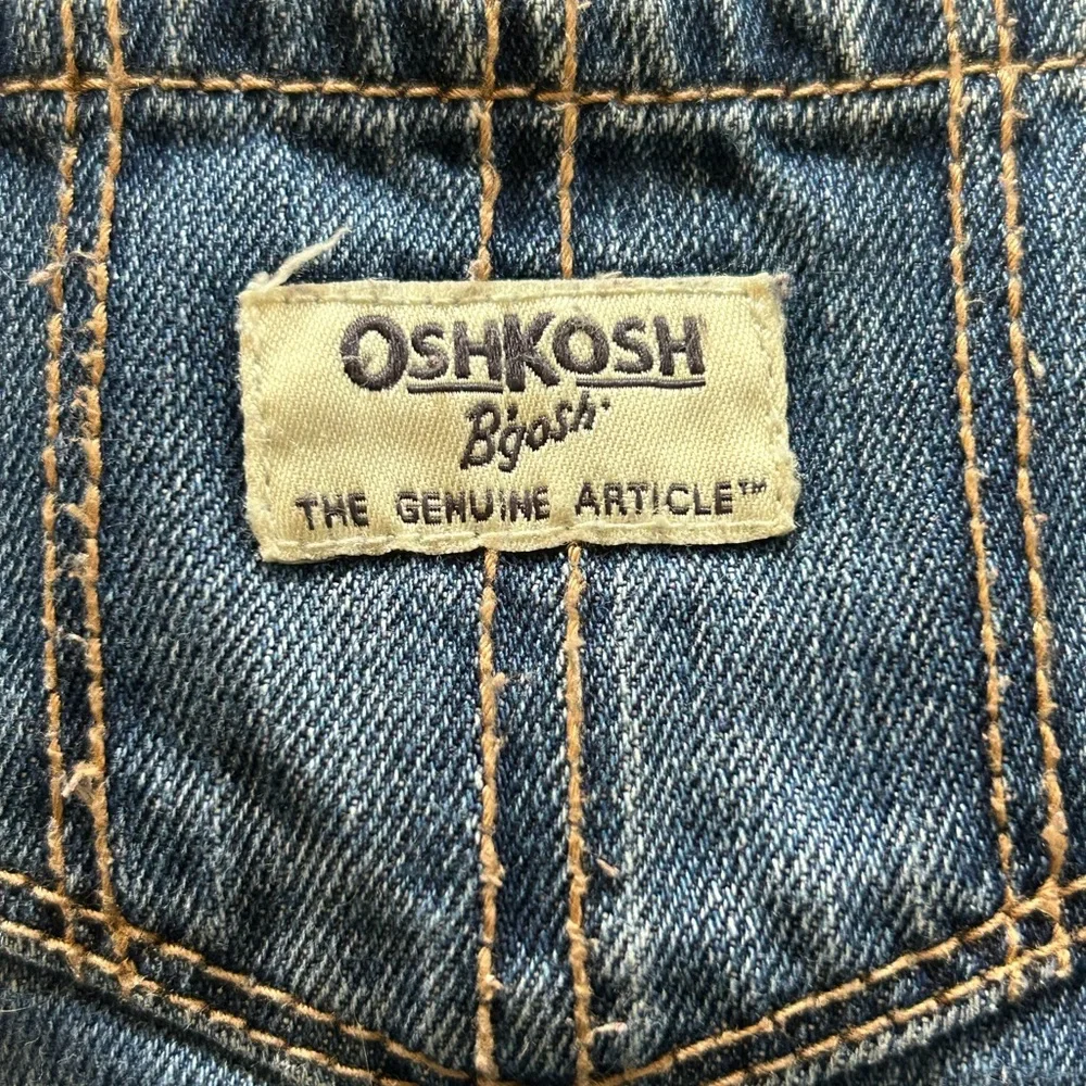 Oshkosh B'Gosh Denim Overalls with Floral fold cuffs Size:2T